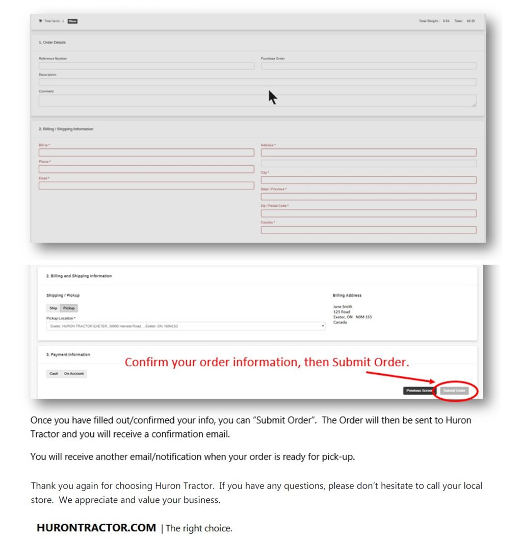 JD Parts Guide Huron Tractor
